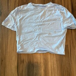 Lululemon Wundermost Ultra-Soft Nulu Crewneck Cropped Shirt